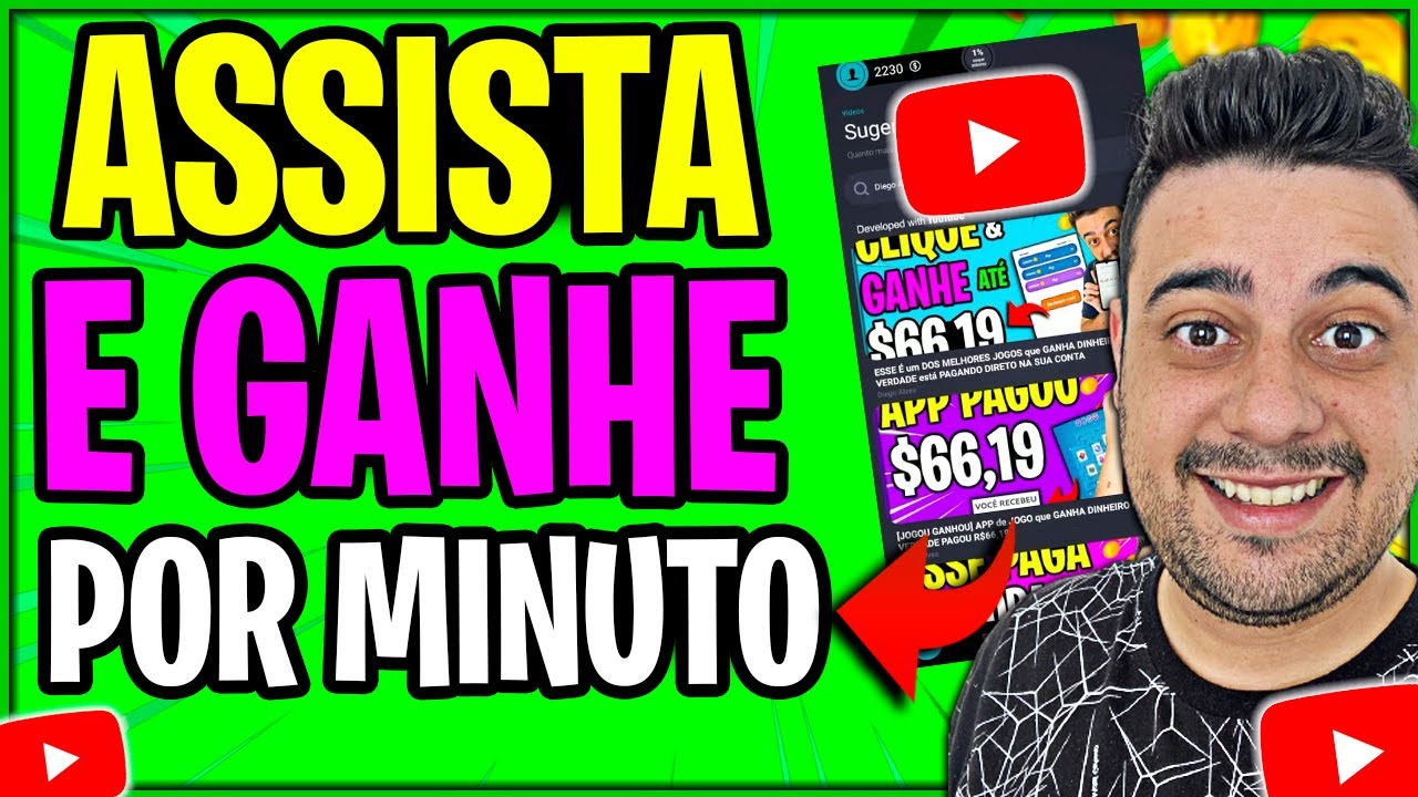 [SUPER LANÇAMENTO] COMO GANHAR DINHEIRO ASSISTINDO VIDEOS no YOUTUBE  - Ganhe Dinheiro por Minuto