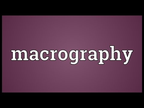 Header of macrography