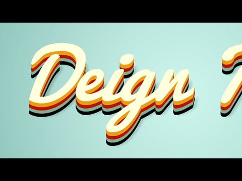 Tạo hiệu ứng chữ Retro trong photoshop cực đơn giản | Hiệu ứng chữ 3D trong photoshop