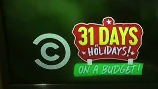 Comedy Central 31 Days Of Holidays On A Budget Screen Bug