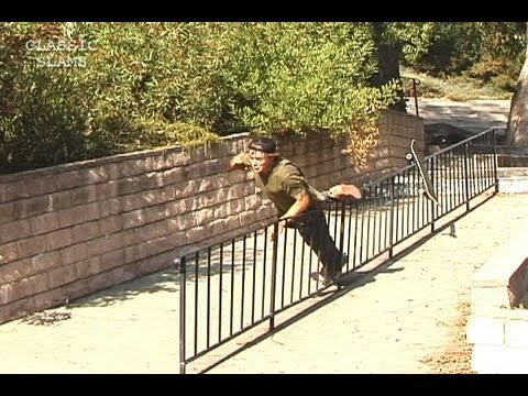 Skateboarder Falls on Rail Classic Slams #41 Tjaden Brewer