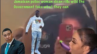 Jamaican Police Woman Clean Rifle Wild The Government Take What They Can