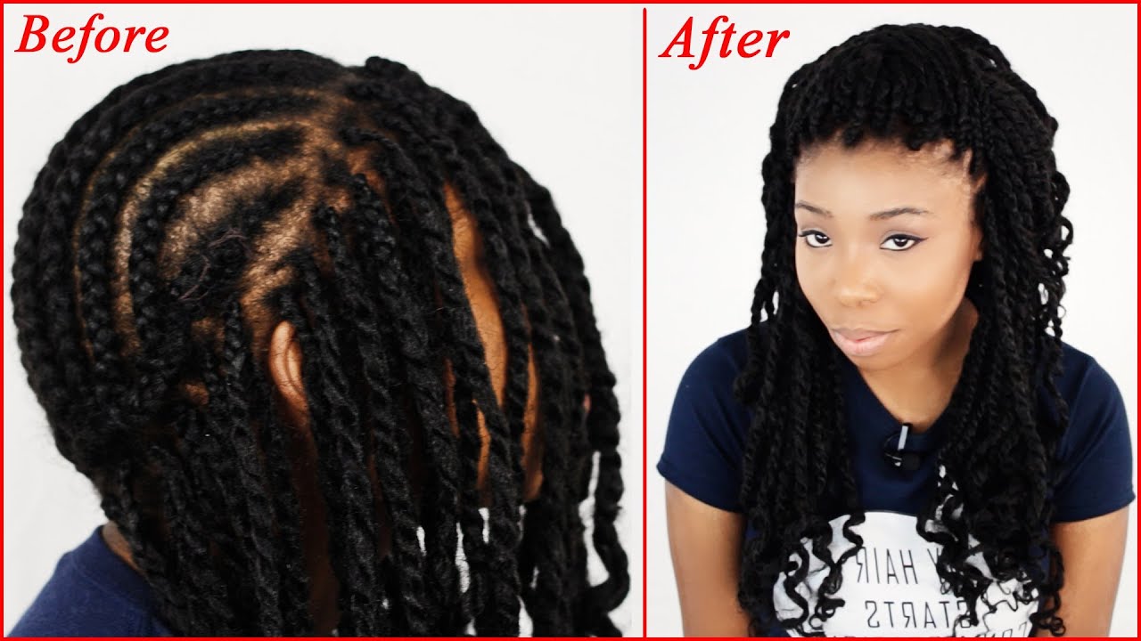 Crochet Braids w Bobby Pin amp Marley Hair Tutorial Protective Style