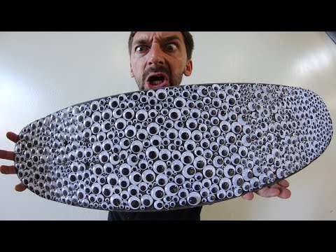 1000 GOOGLY EYED SKATEBOARD! | YOU MAKE IT WE SKATE IT EP 140