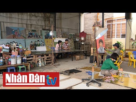 Nghề tranh sơn mài Hạ Thái