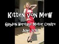 Kitten von Mew Burlesque Fan Dance at Gaydon Heritage Motor Centre