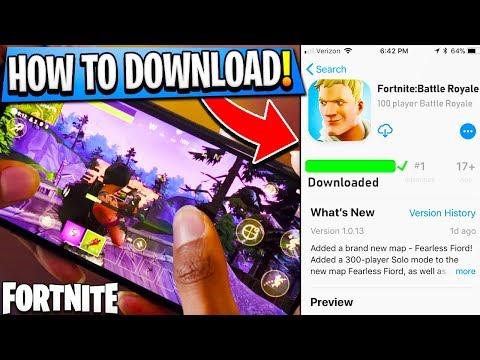 How To DOWNLOAD Fortnite on MOBILE! - Fortnite IOS + Android FREE DOWNLOAD! - Fortnite Battle Royale