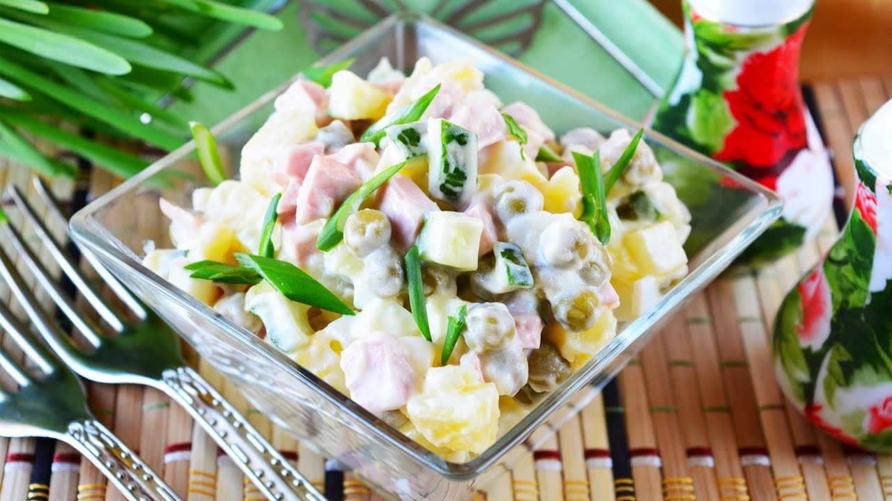 Оливье Рецепт Классический С Свежими Огурцами