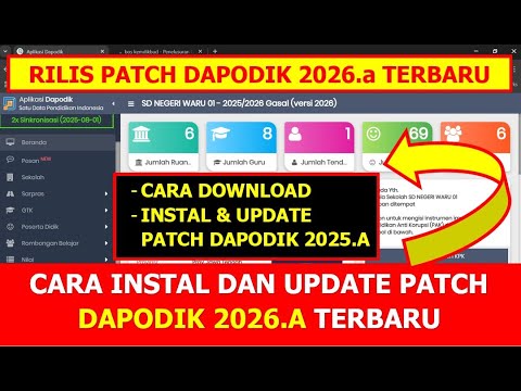 How to download, install and update dapodik 2026.a patch How to download, install and update dapodik 2026.a patch