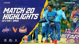 Match 20 | Colombo Stars vs Kandy Warriors |  Highlights LPL 2021