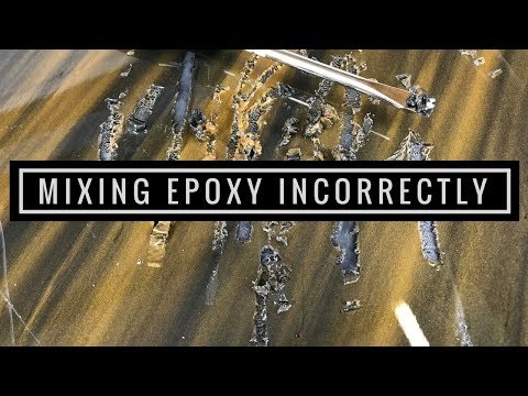 This is what happens when Epoxy Resin is mixed Incorrectly or with the wrong ratio.