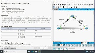 6.2.4 Packet Tracer - Configure Etherchannel