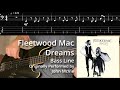 Fleetwood Mac - Dreams (Bass Line w/ Tabs and Standard Notation)