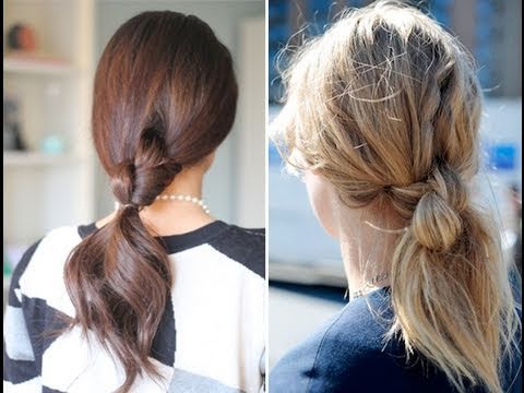 Easy Knotted Ponytail
