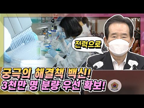 “약 3천만 명 분량의 백신 확보하겠다!” 코로나19 궁극적 해결을 위해 정세균 총리가 강조한 것은? 제47회 국무회의