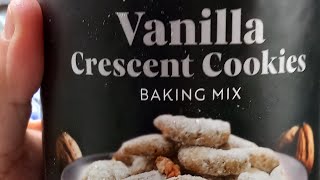 Trying Billa Premium Vanilla Crescent Cookies Mix From Austria