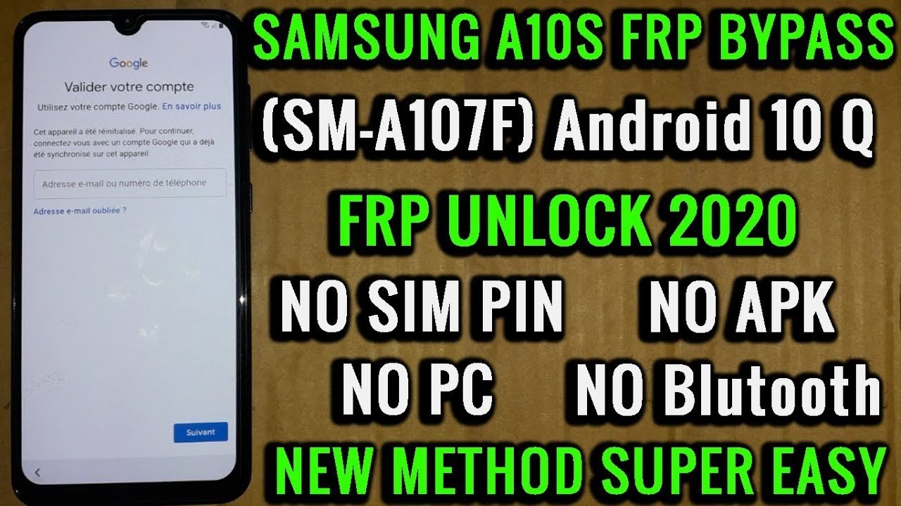Samsung a10s frp No Pc No Apk NoSmart Switch 100% Work Samsung a10s frp No Pc No Apk NoSmart Switch 100% Work