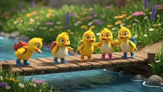 Five Little Ducks Went Swimming One Day Popular Nursery Rhymes For Toddlers
