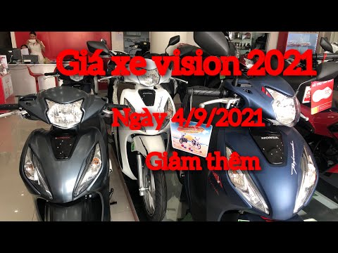 Bảng giá xe honda vision 2021 ngày 4/9/2021 giá hạ thêm khi khách hàng mua online