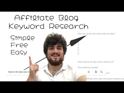 Organic SEO Keyword Research is NOT difficult 100% Free Rank your afilliate blogposts