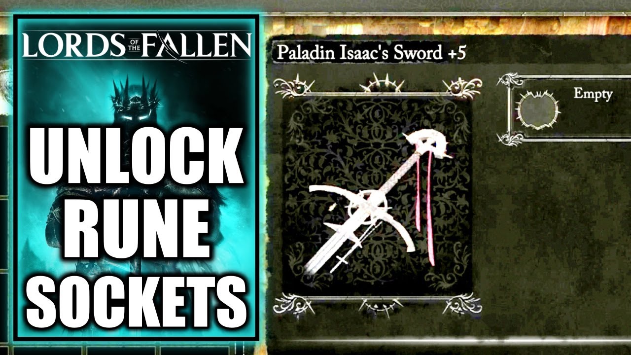 Lords Of The Fallen How To Unlock Rune Sockets For Weapons Shields