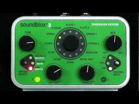 Reverb Bass Pedal Demo - Soundblox 2 Dimension Reverb