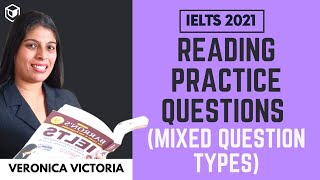 IELTS Reading- Practice Questions  | Veronica Victoria | LeapScholar IELTS 2021