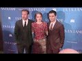 Emma Stone, Ryan Gosling and director Damien Chazelle at the La La Land Premiere