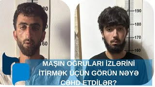 Bakıda Maşın Oğruları Izi Itirmək Üçün Onu Hissələrə Ayırıb Satmaq Istədilər- Görüntülər