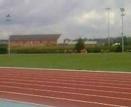 the sports day at standish community high school in the final of the girls relay teams 2007. the sports day at standish community high school in the final of the girls relay teams 2007.