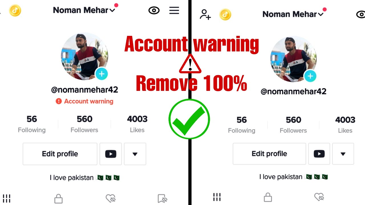 How to remove account warning on tiktok profile || 100 How to remove account warning on tiktok profile || 100
