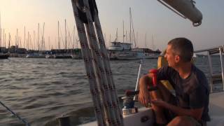 Racing Libra-  Sailing on the West River of the Chesapeake Bay Galesville, Maryland