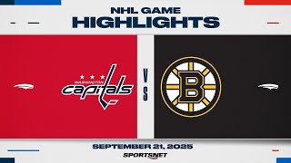 Nhl Preseason Highlights Capitals Vs. Bruins - September 21, 2025