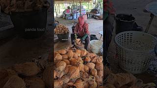 Unique Sprouted Coconut Cutting Skills