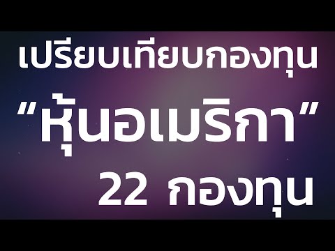 เปรียบเทียบ 22 กองทุนรวมหุ้นอเมริกา