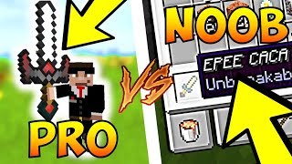 MINECRAFT 1.14 : COMMENT AVOIR UNE EPEE DE NOOB VS EPEE DE PRO !