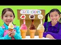Emma and Lyndon Play Ice Cream Machine & Fruit Smoothies