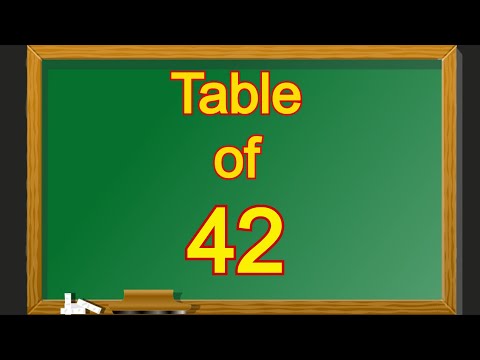Table of 42 | 42 ka Table | 42 ka Pahada | Multiplication Table Forty Two | English me 42 ka Pahada