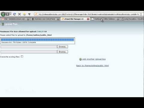 Wordpress Tutorial - How to Update Your .htaccess File to Use Permalinks
