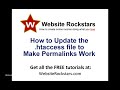 Wordpress Tutorial - How to Update Your .htaccess File to Use Permalinks