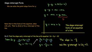 Equations of Lines