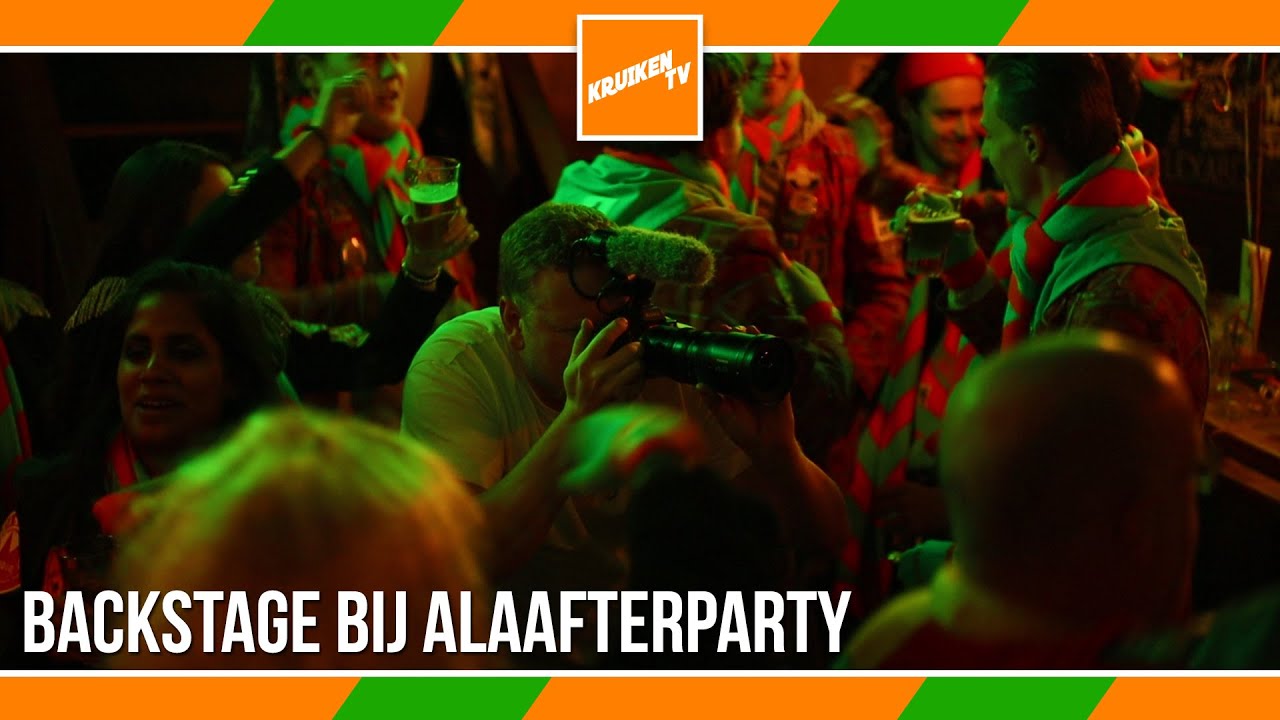 BACKSTAGE BIJ DE CLIPOPNAME UNNE ECHTE KRUIK VAN ALAAFTERPARTY - KruikenTv
