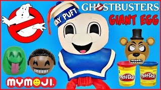 GHOSTBUSTERS STAY PUFT GIANT PLAY DOH SURPRISE EGG MARSHMALLOW MAN Mymoji FNAF