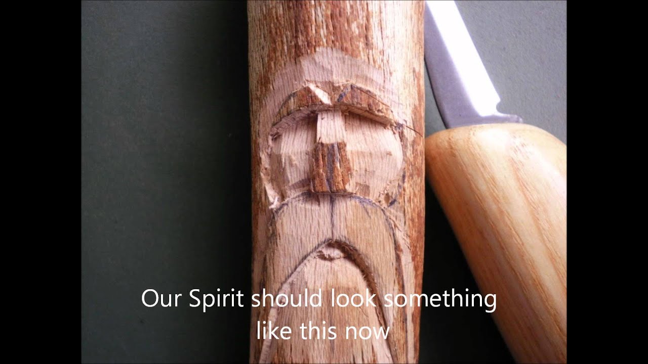 A Simple Wood Spirit Carving