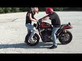 WORLDS FIRST TANDEM SUICIDE STOPPIE ON A HARLEY-DAVIDSON !!