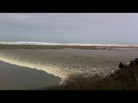Tsunami Wave Surge Up Mad River, Humboldt County, Ca. 3 11 11.