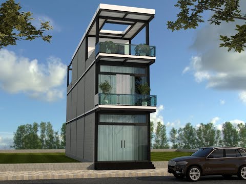 GIẢI PHÁP KẾT CẤU NHÀ LẮP GHÉP BẰNG KHUNG THÉP VÀ SÀN DECK | Steel frame house structure