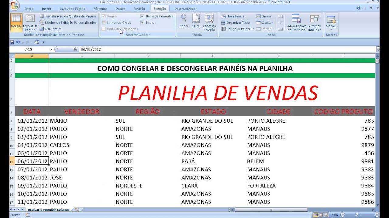 Curso de excel avancado rj