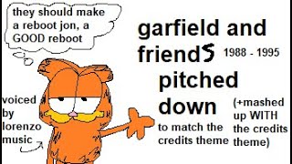 Garfield And Friends Intro Pitched Down With The Credits Theme