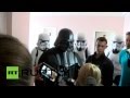 Force-choking more? Darth Vader denied
